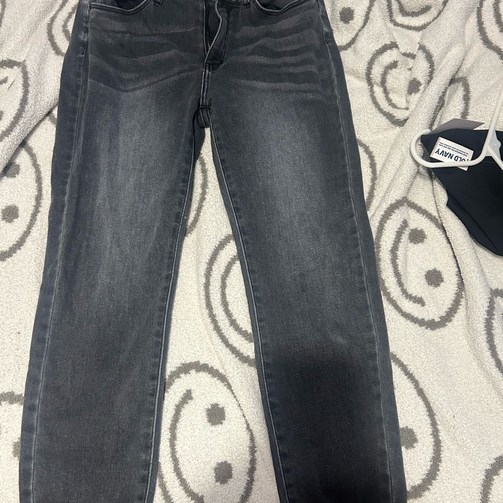 KanCan Dark Gray Women's Straight Leg Jeans